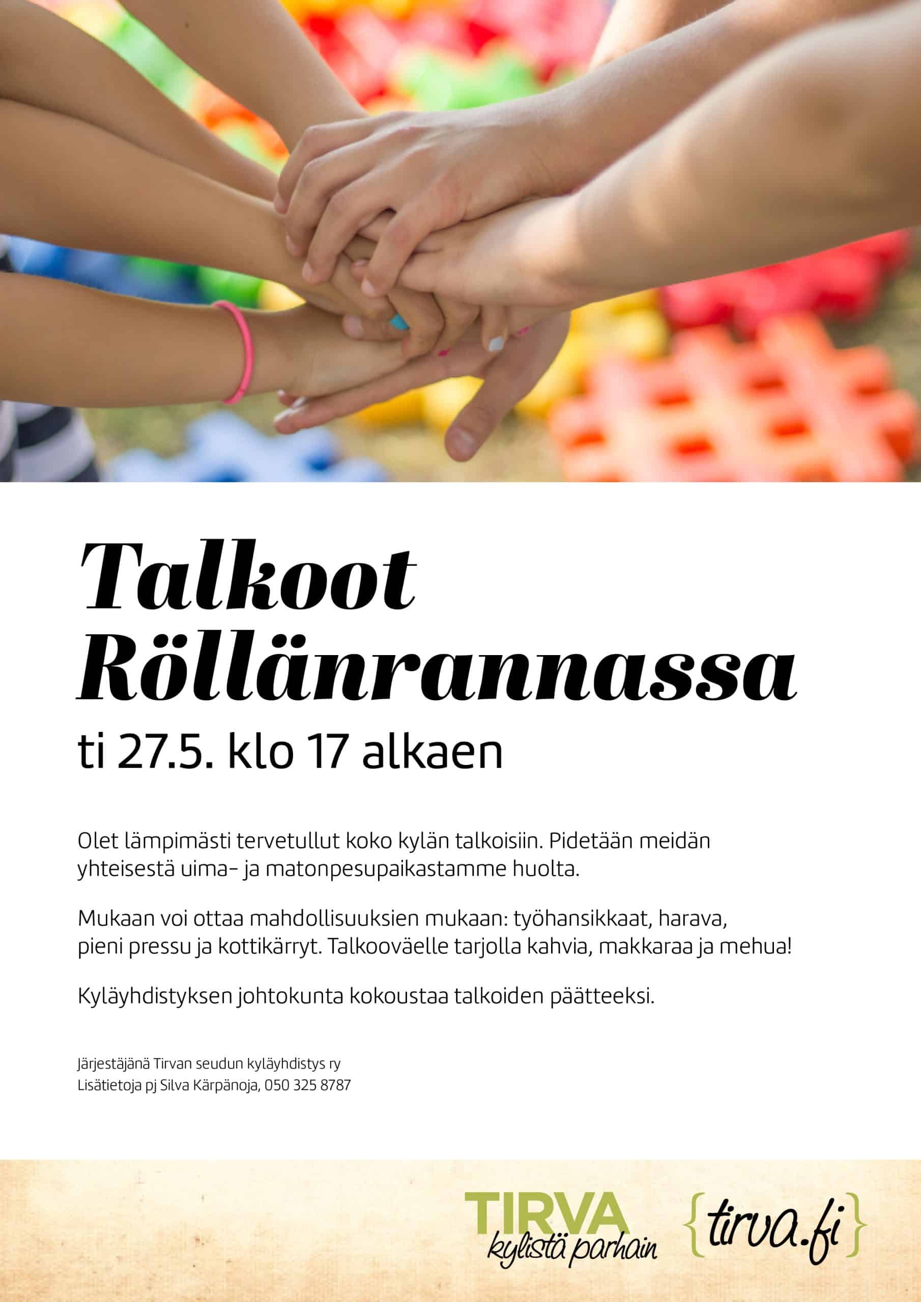Talkoot Röllänrannassa (+ kyläyhdistyksen kokous) @ Röllänranta